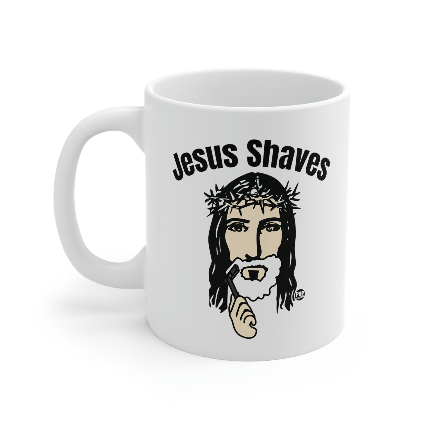 JESUS SAVES COFFEE MUG