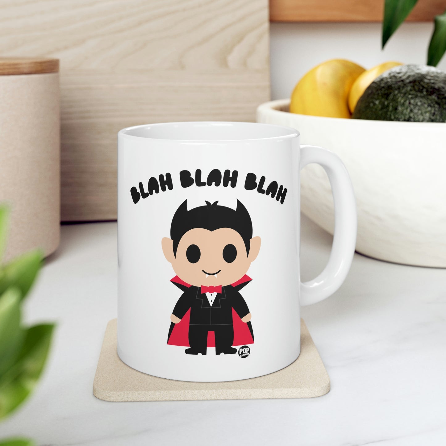 BLAH BLAH DRACULA COFFEE MUG