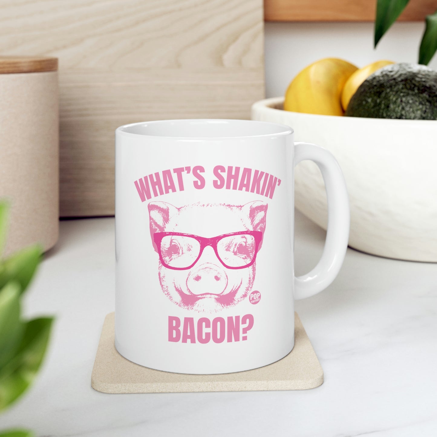 What's Shakin Bacon Pig Mug