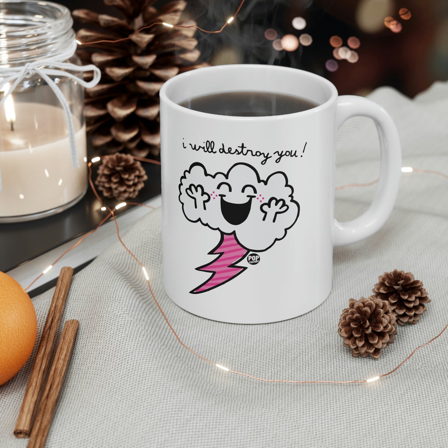 I WILL DESTROY YOU!  CLOUD COFFEE MUG