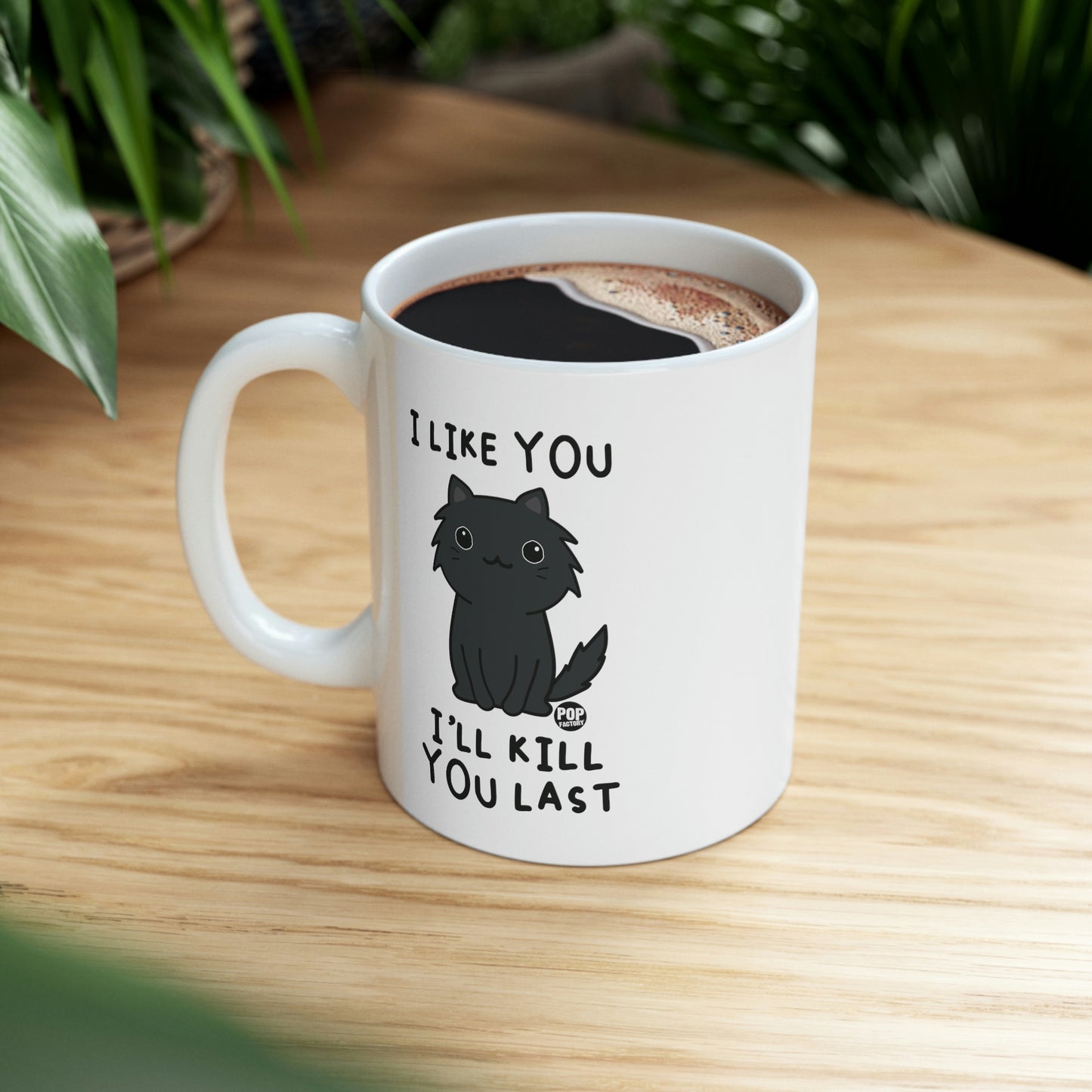 I LIKE YOU, I'LL KILL YOU LAST CAT COFFEE MUG