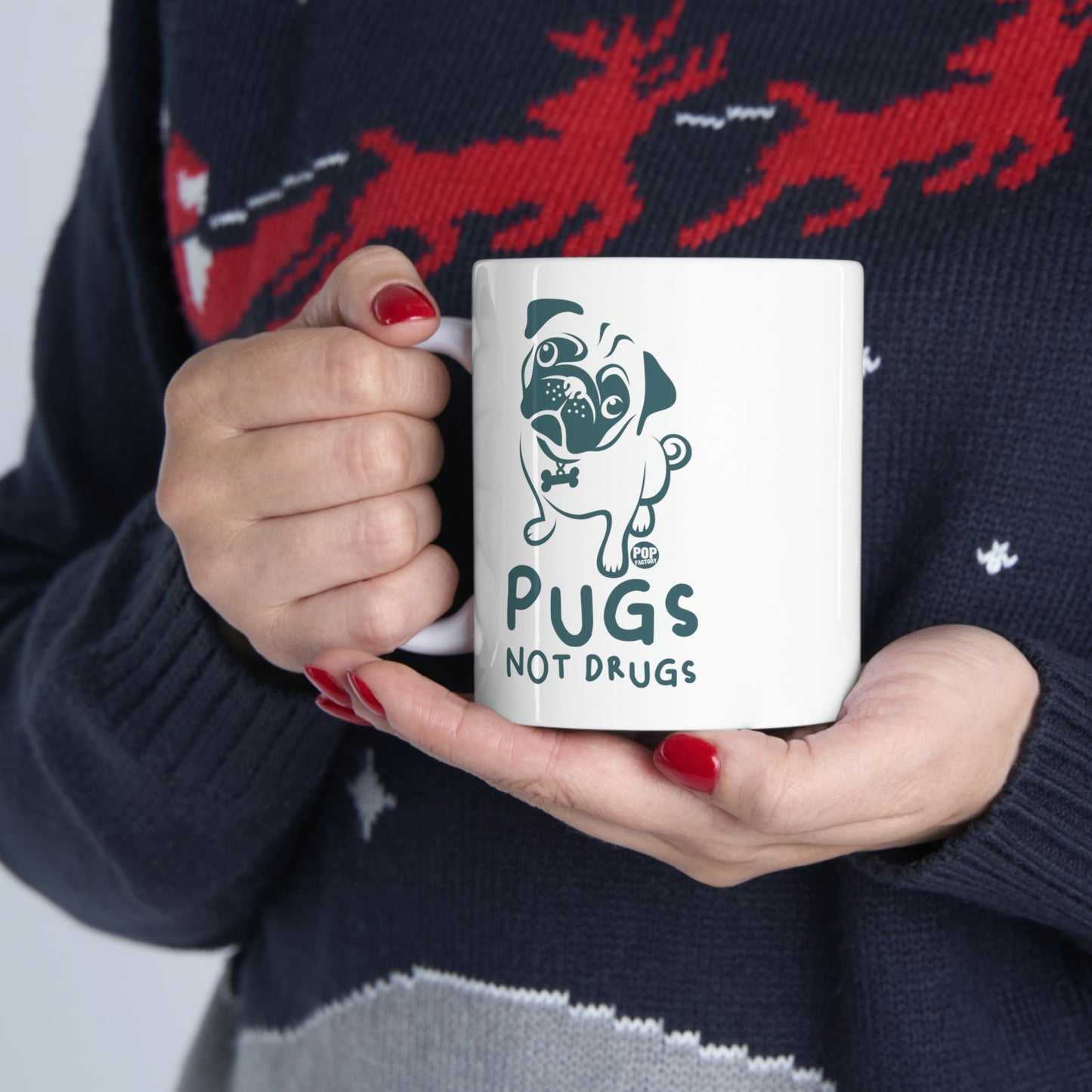 PUGS NOT DRUGS COFFEE MUG