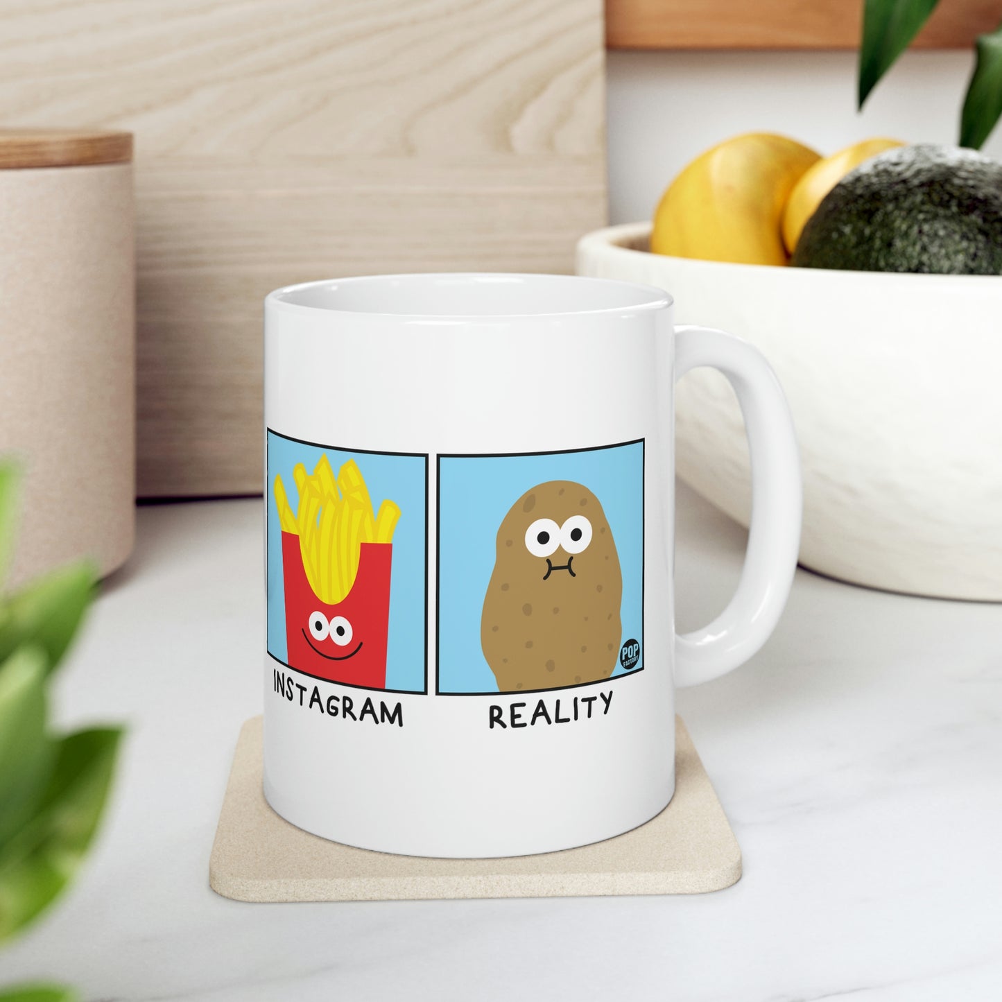 ONLINE REALITY POTATO COFFEE MUG