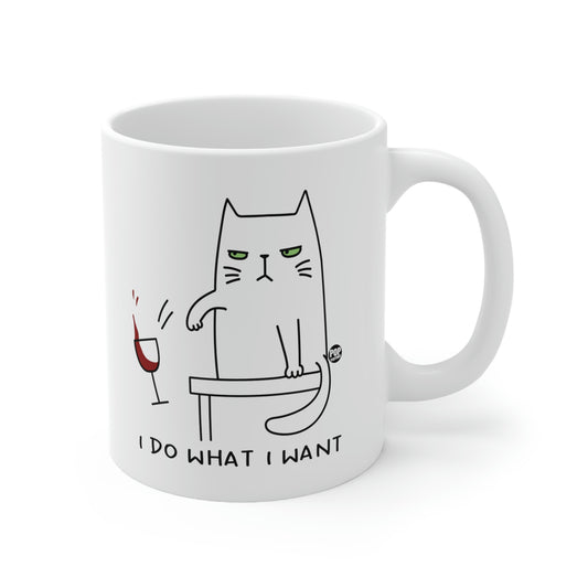 I DO WHAT I WANT  CAT COFFEE MUG