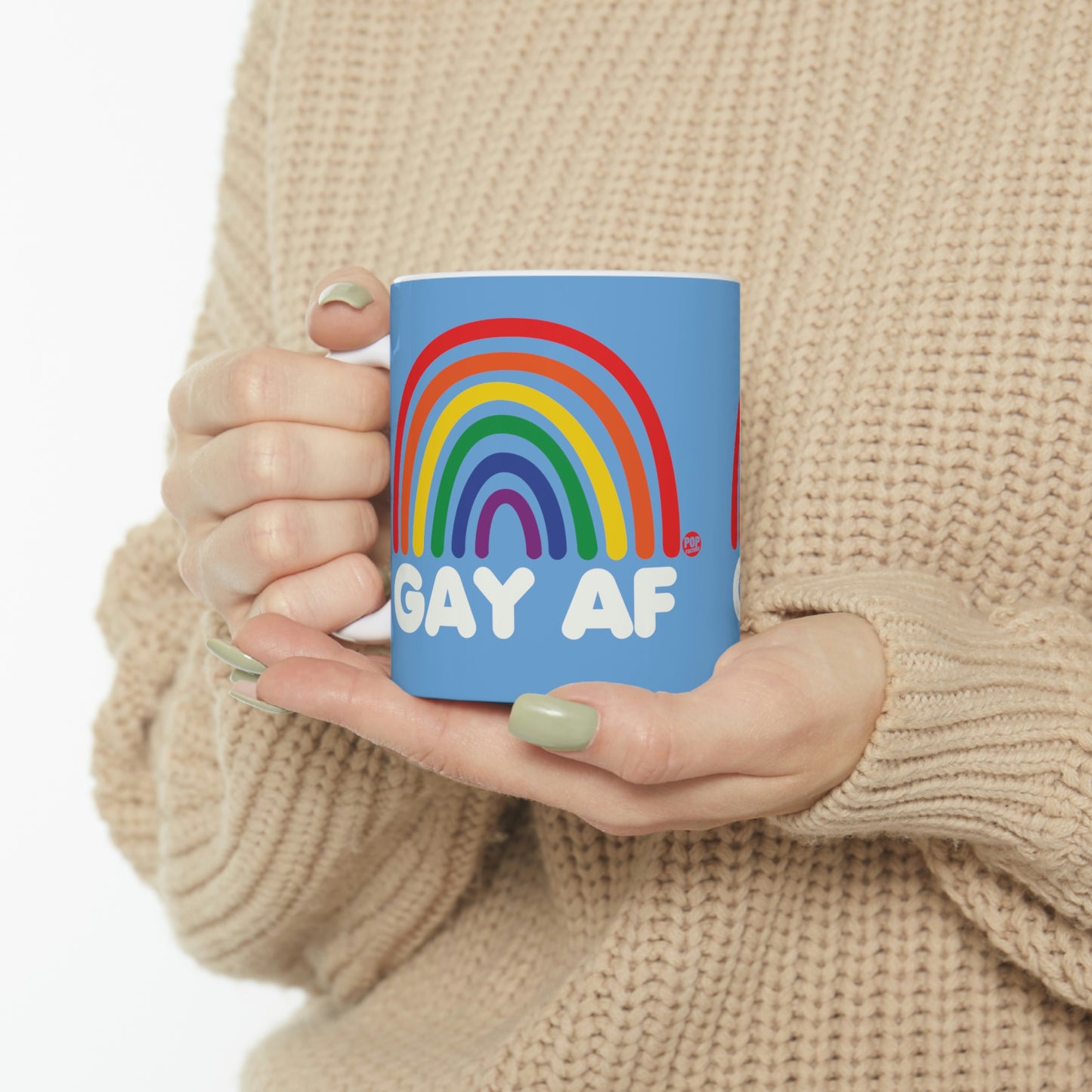 GAY AF RAINBOW COFFEE MUG