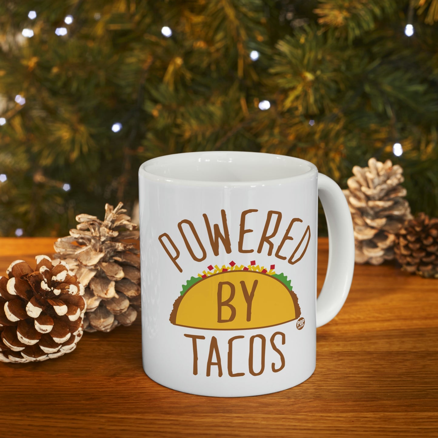 POWERED BY TACOS COFFEE MUG