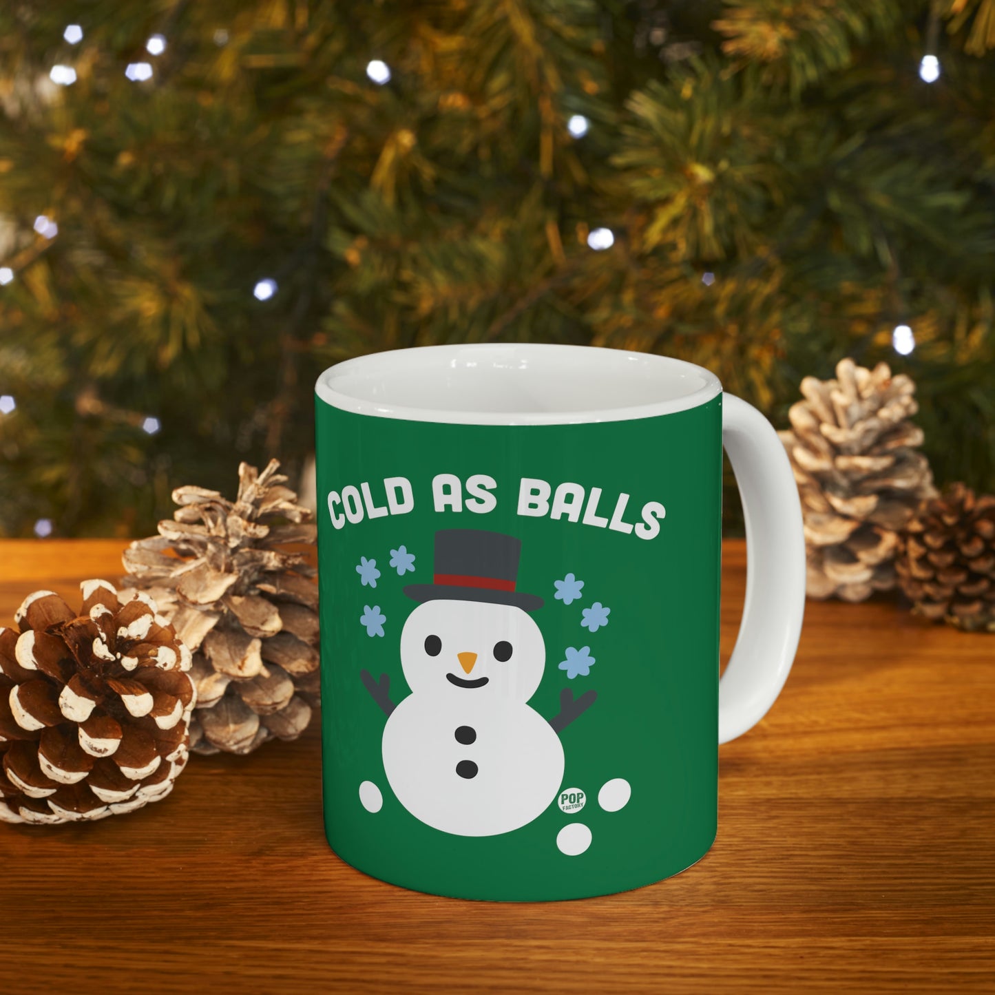 COLD AS BALLS SNOWMAN COFFEE MUG