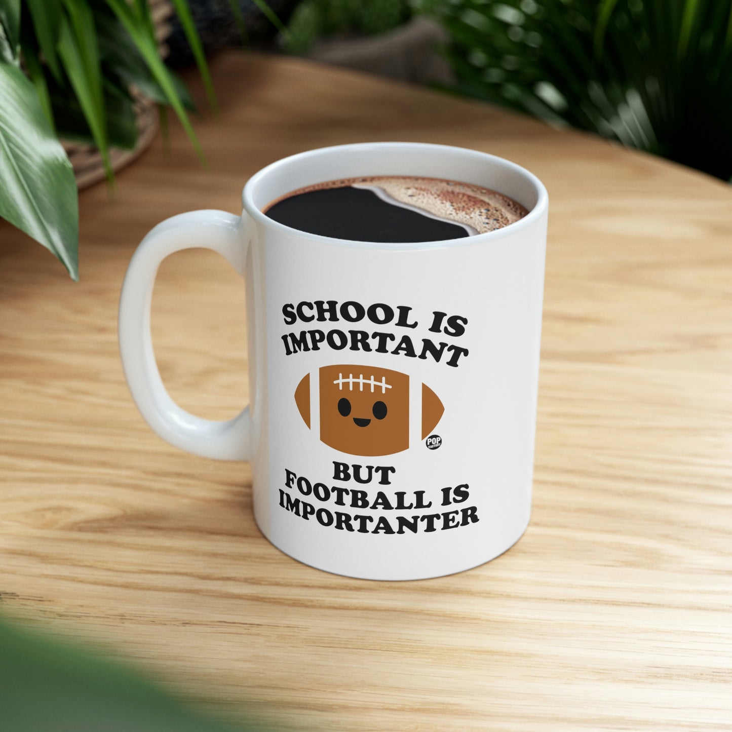 School is Important but Football is Importanter Coffee Mug