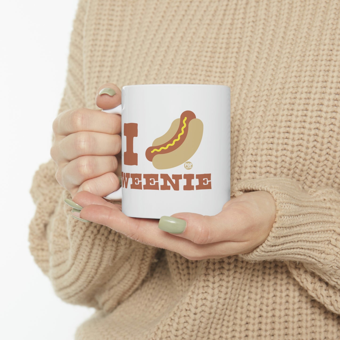 I LOVE WEENIE HOT DOG COFFEE MUG