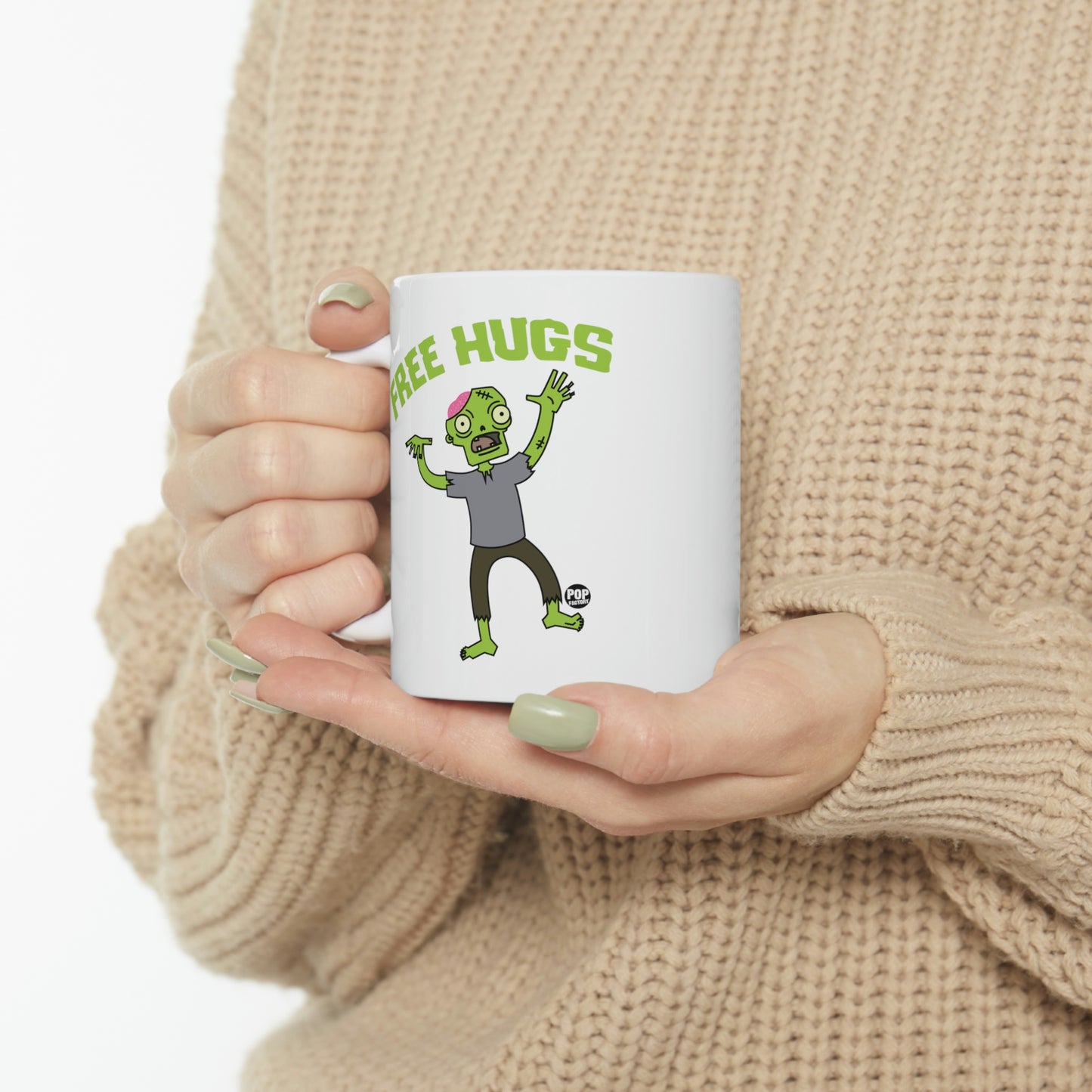 FREE HUGS ZOMBIE COFFEE MUG