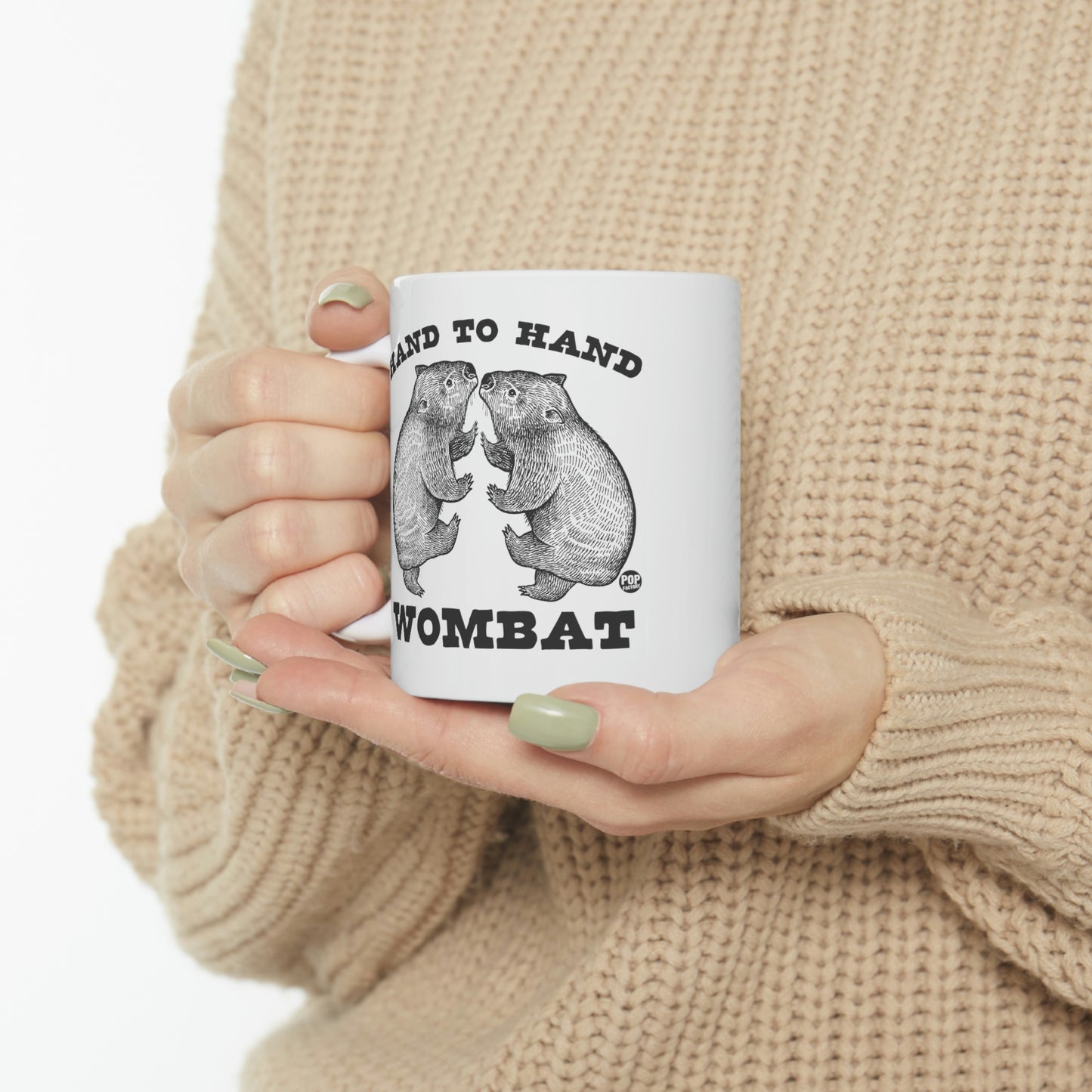 HAND TO HAND WOMBAT COFFEE MUG