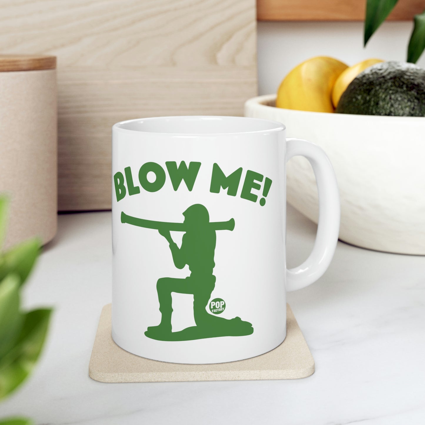 BLOW ME ARMY SOLDIER COFFEE MUG