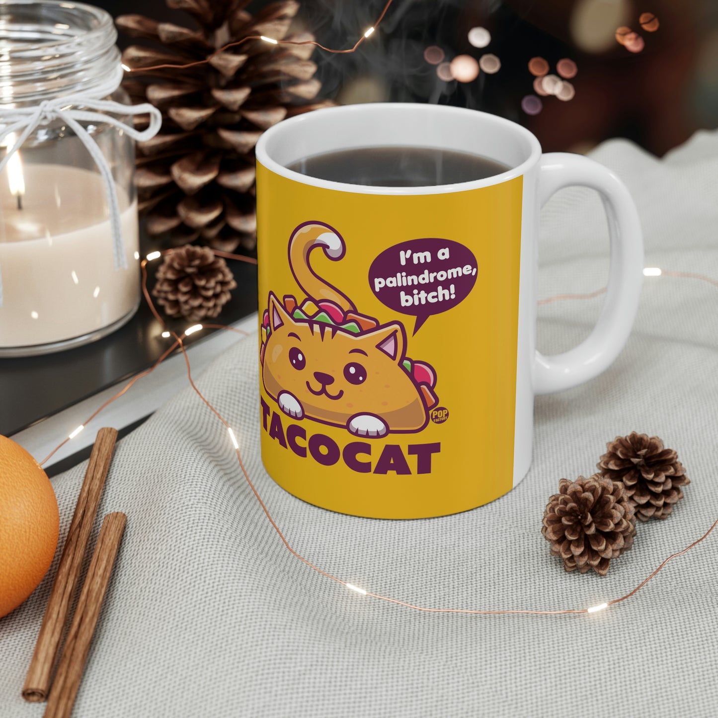 Tacocat Palindrome Mug
