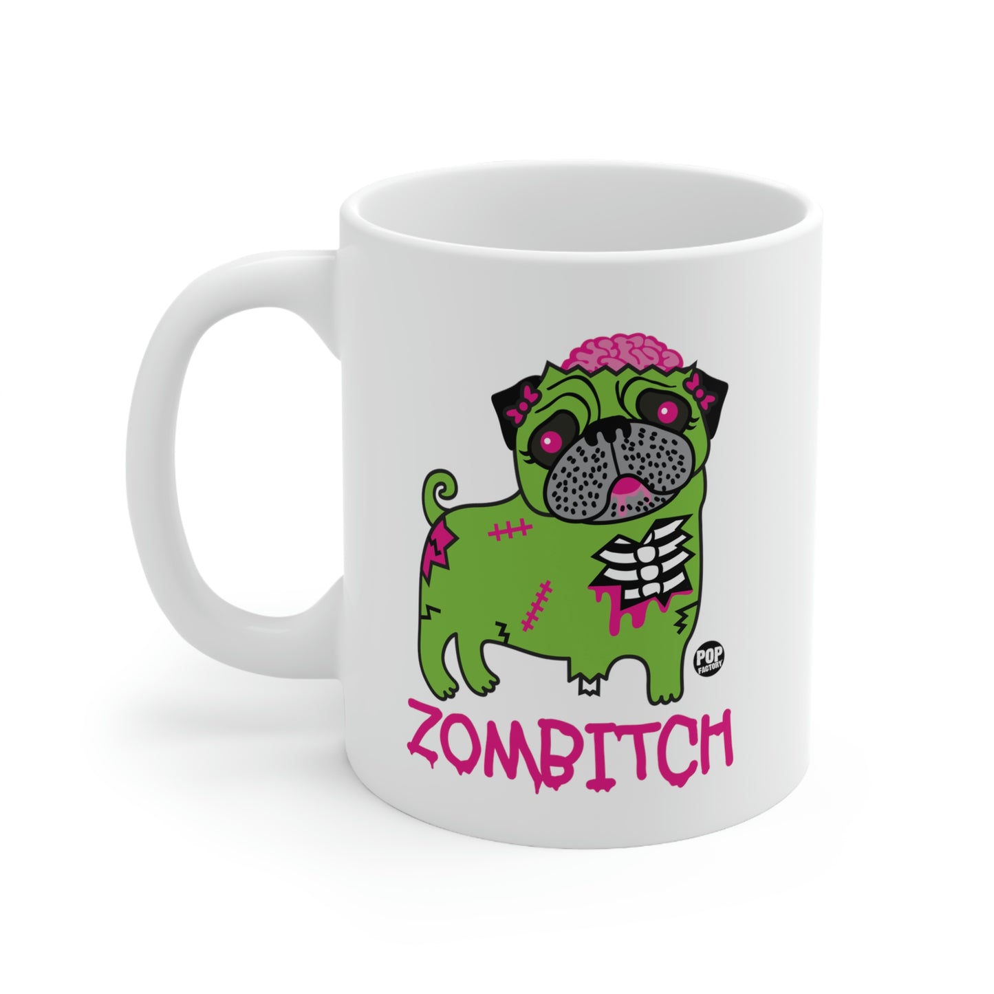 ZOMBITCH PUG COFFEE MUG