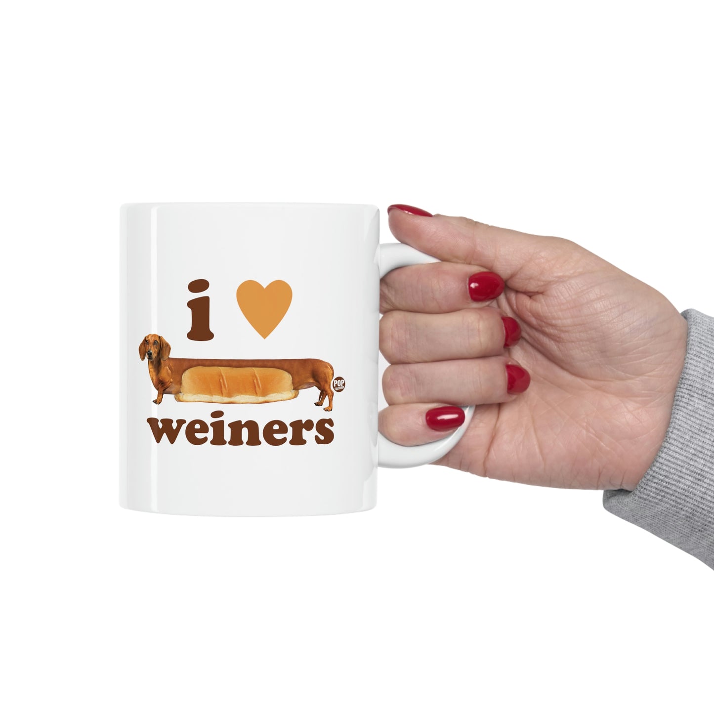 I LOVE WEINERS DOG COFFEE MUG