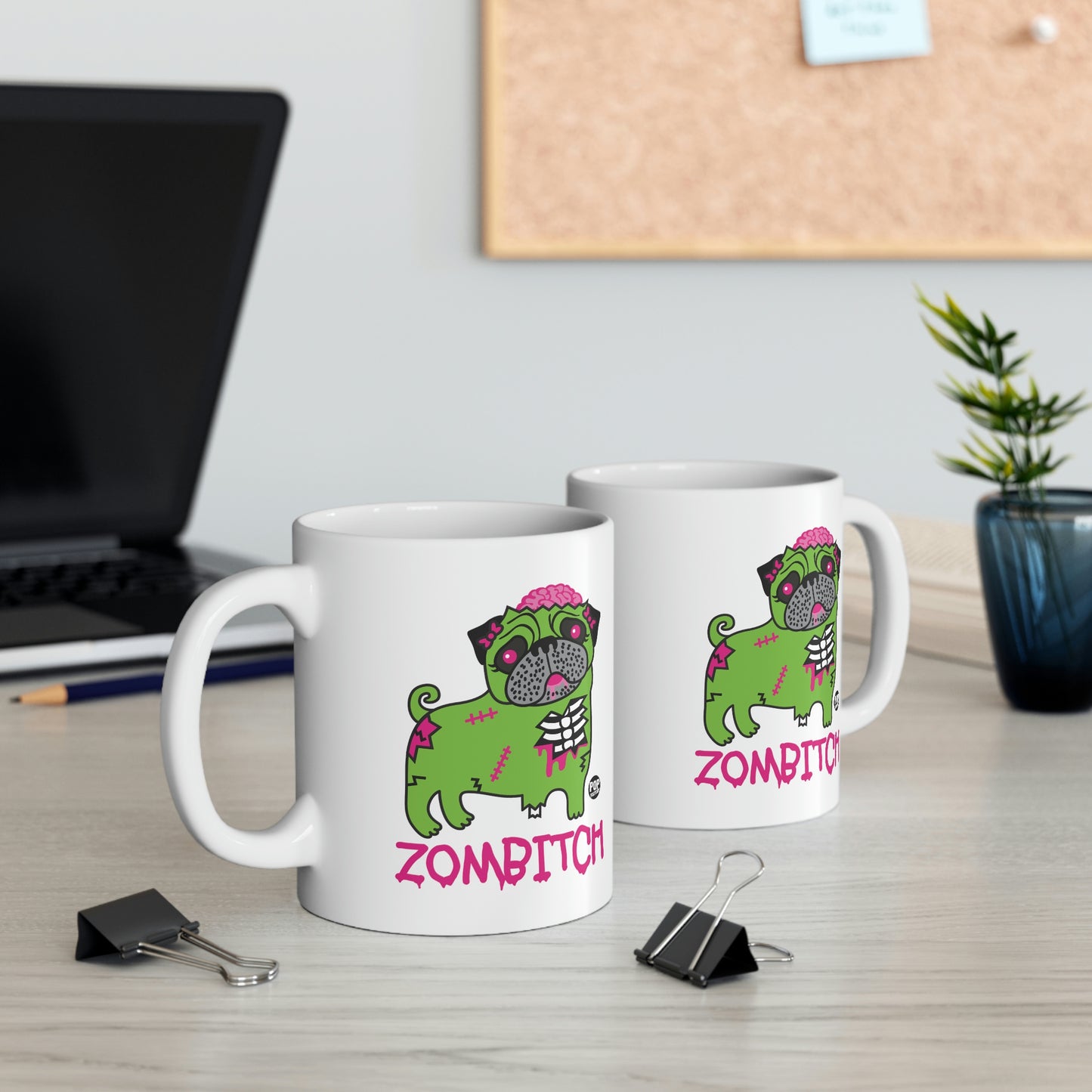 ZOMBITCH PUG COFFEE MUG