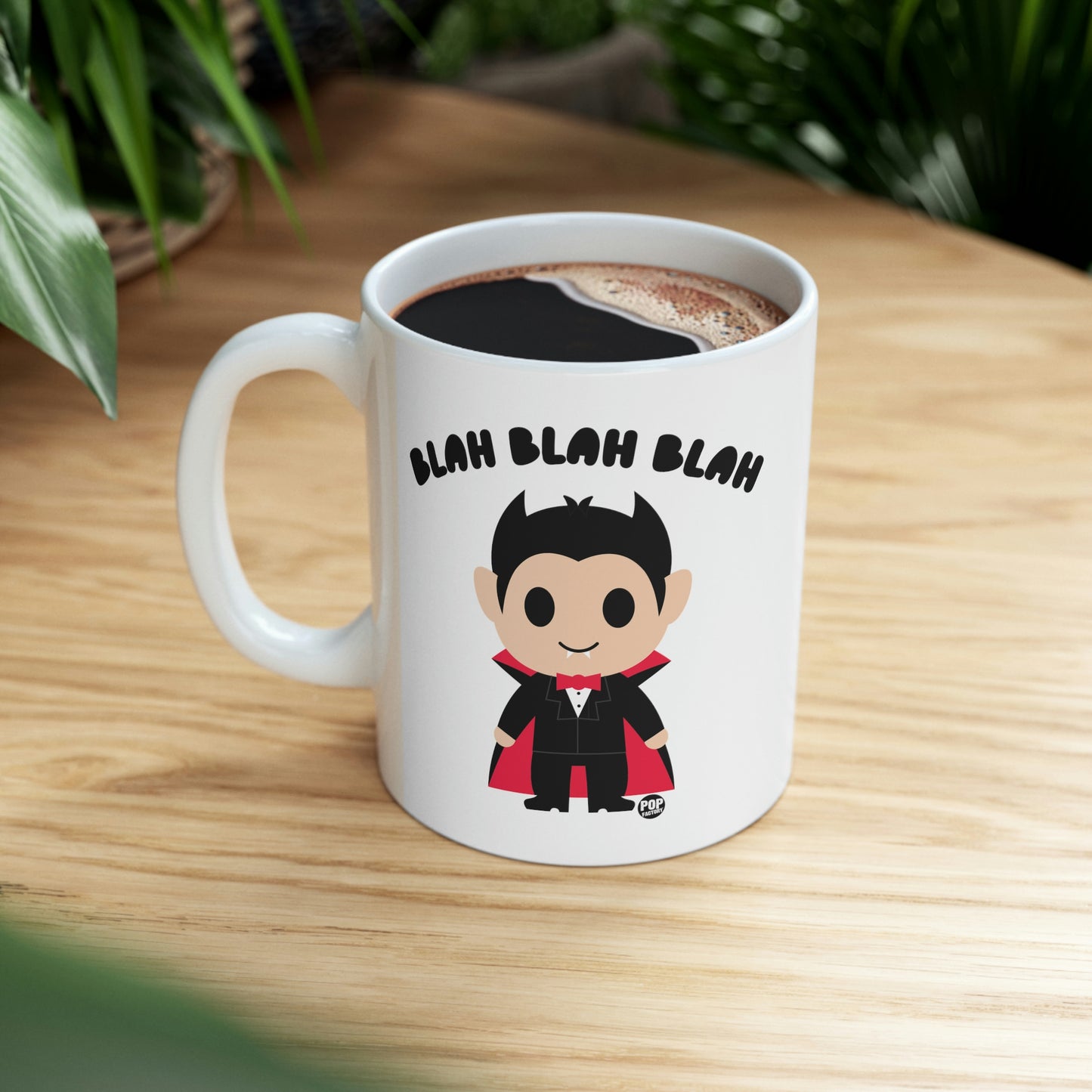 BLAH BLAH DRACULA COFFEE MUG