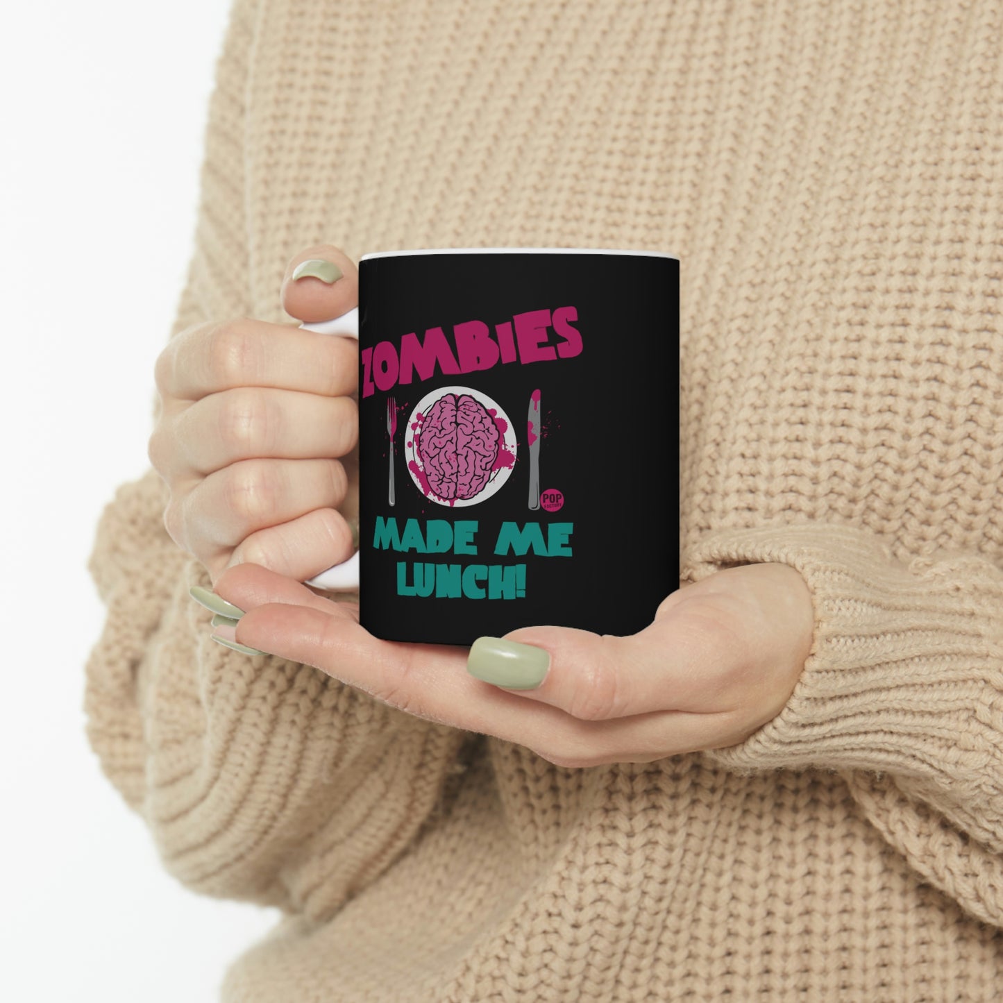 ZOMBIES MADE LUNCH COFFEE MUG