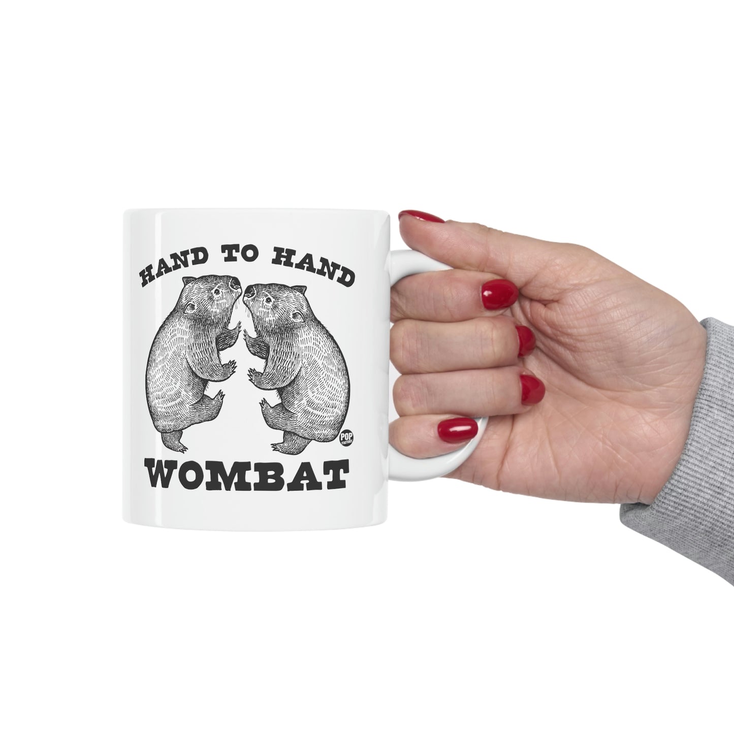 HAND TO HAND WOMBAT COFFEE MUG