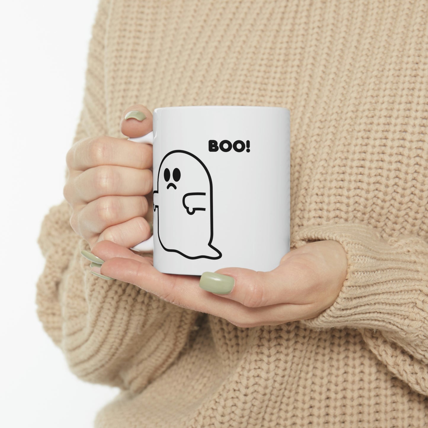 BOO GHOST COFFEE MUG