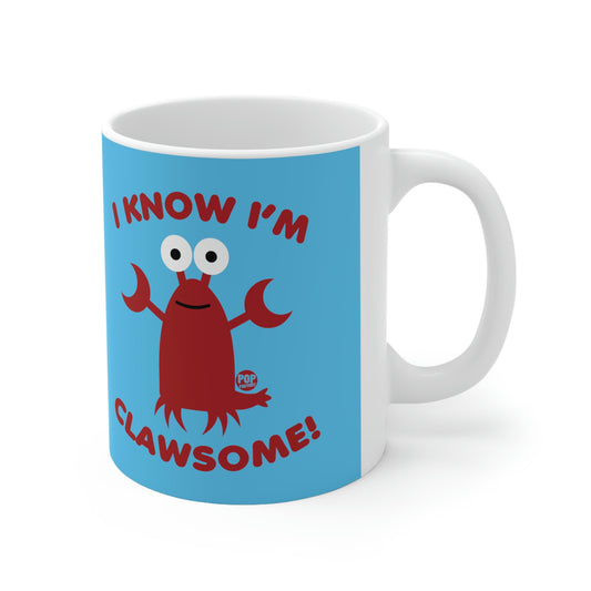 I KNOW I'M CLAWSOME!  LOBSTER COFFEE MUG