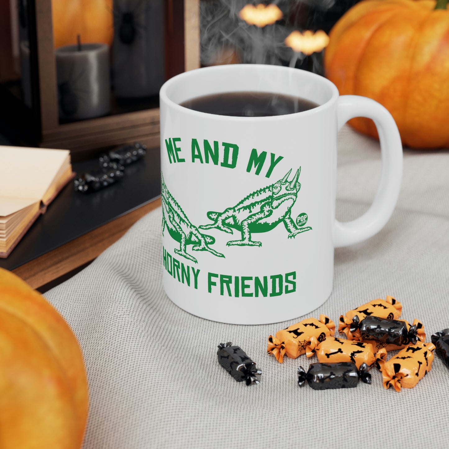 HORNY FRIENDS HORNED TOAD COFFEE MUG