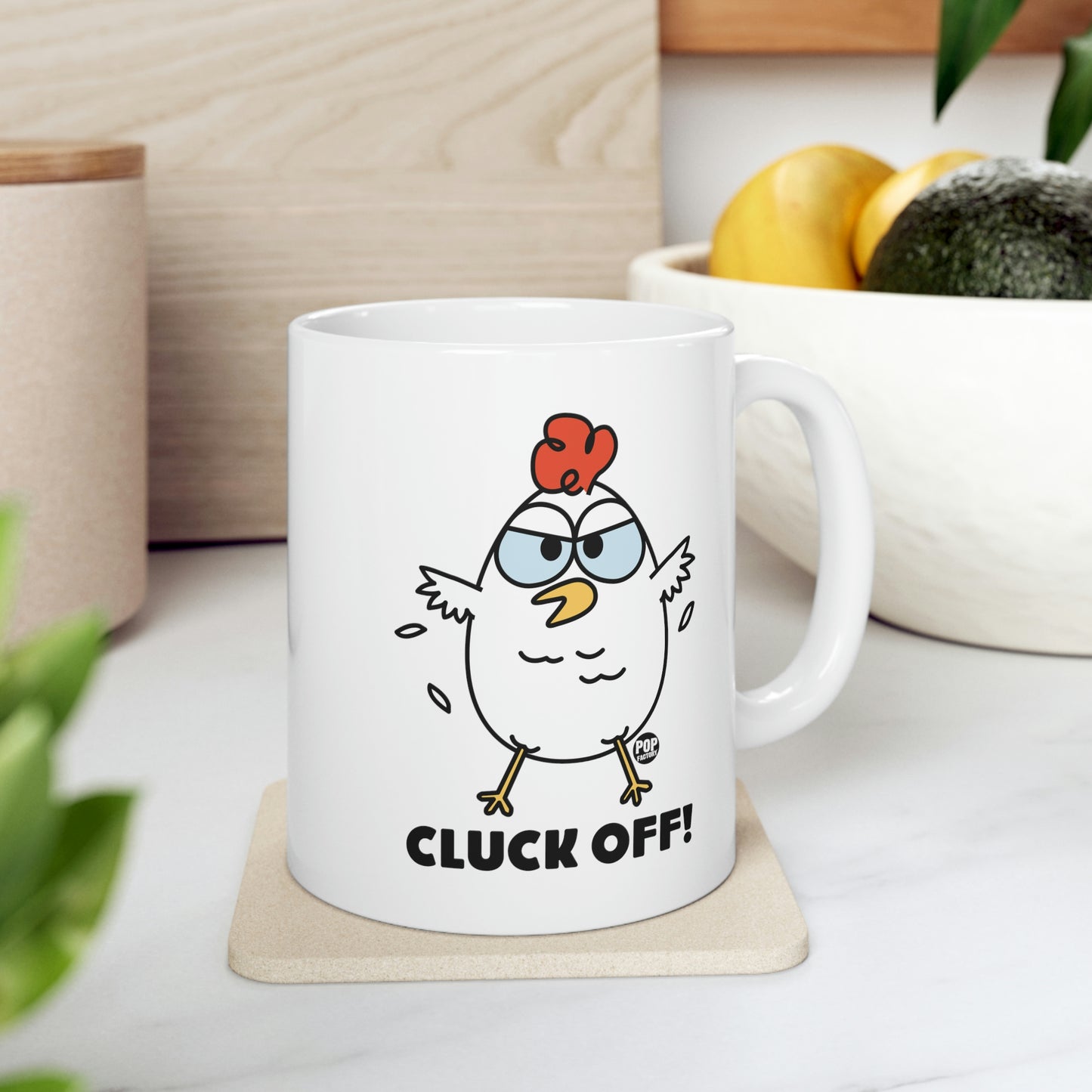 CLUCK OFF COFFEE MUG