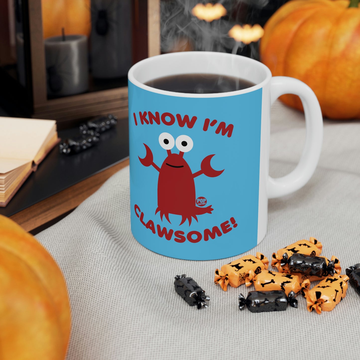 I KNOW I'M CLAWSOME!  LOBSTER COFFEE MUG