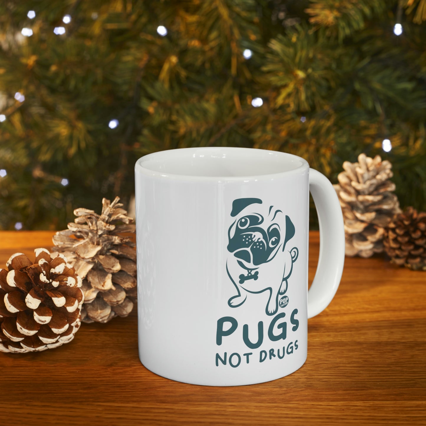 PUGS NOT DRUGS COFFEE MUG