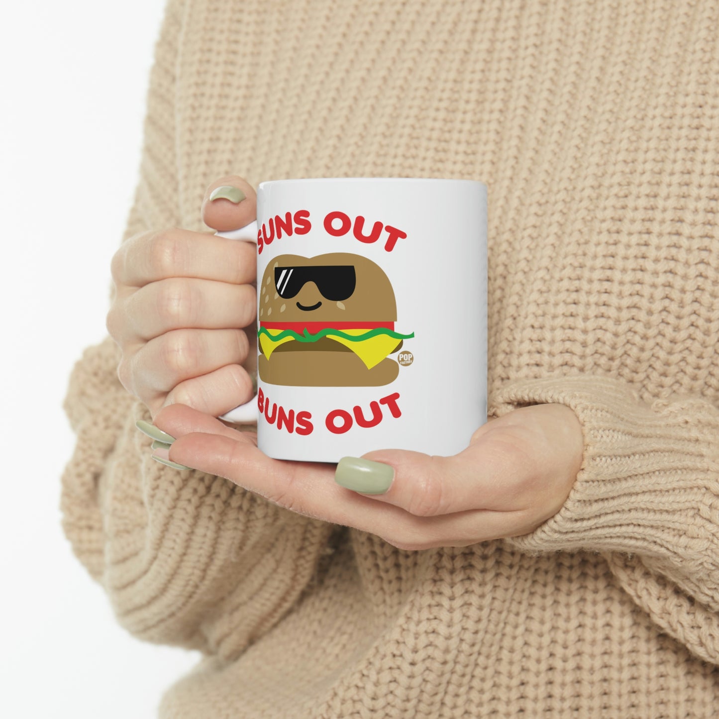 Suns Out Buns Out Burger Mug