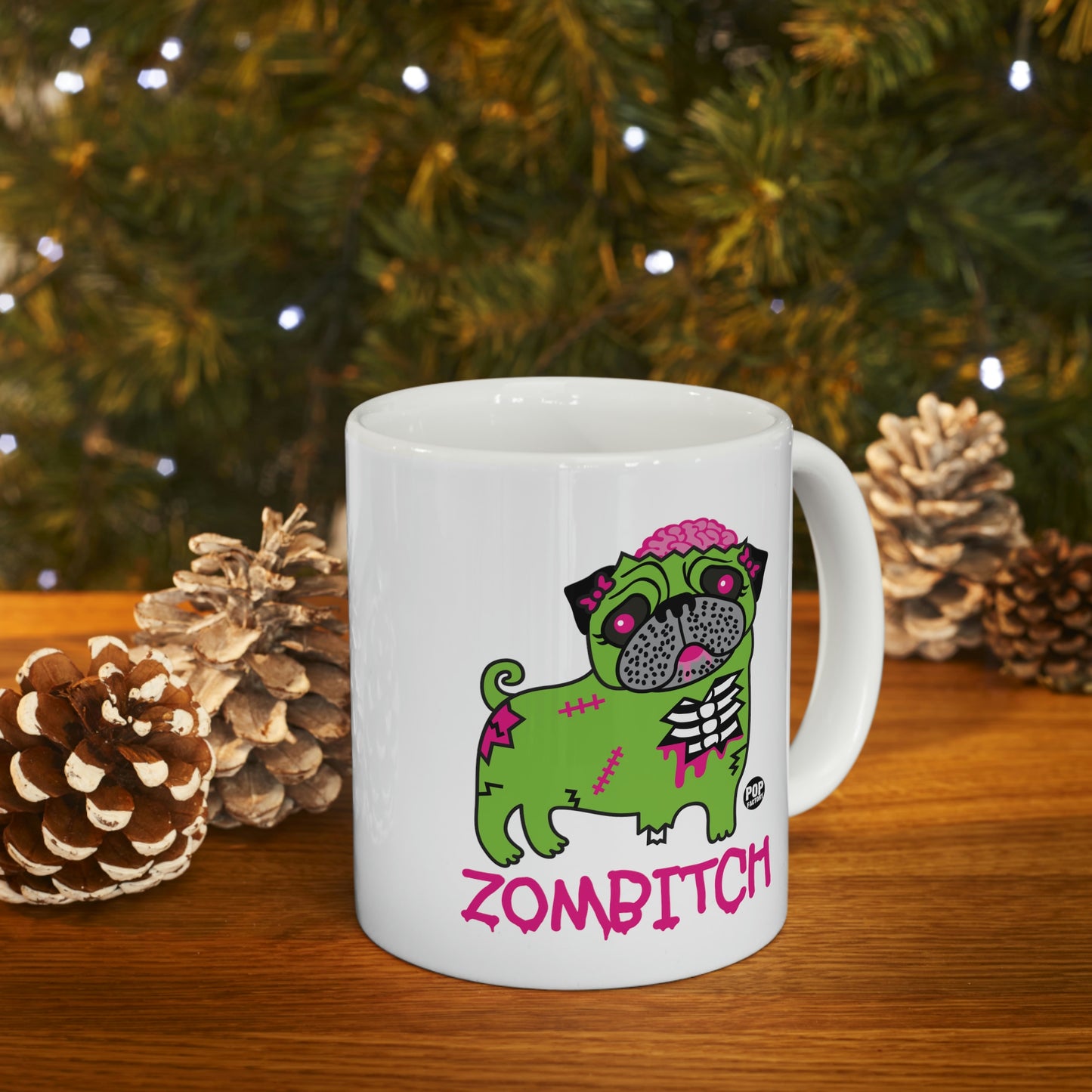 ZOMBITCH PUG COFFEE MUG