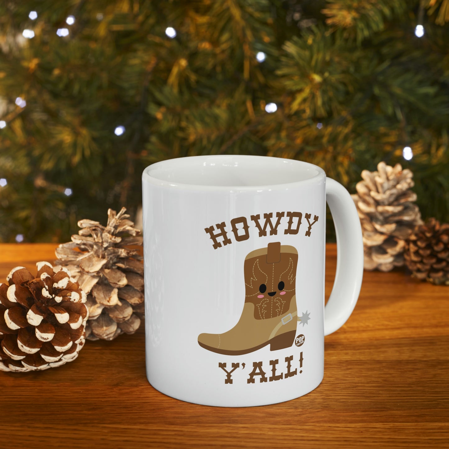 HOWDY Y'ALL BOOT COFFEE MUG