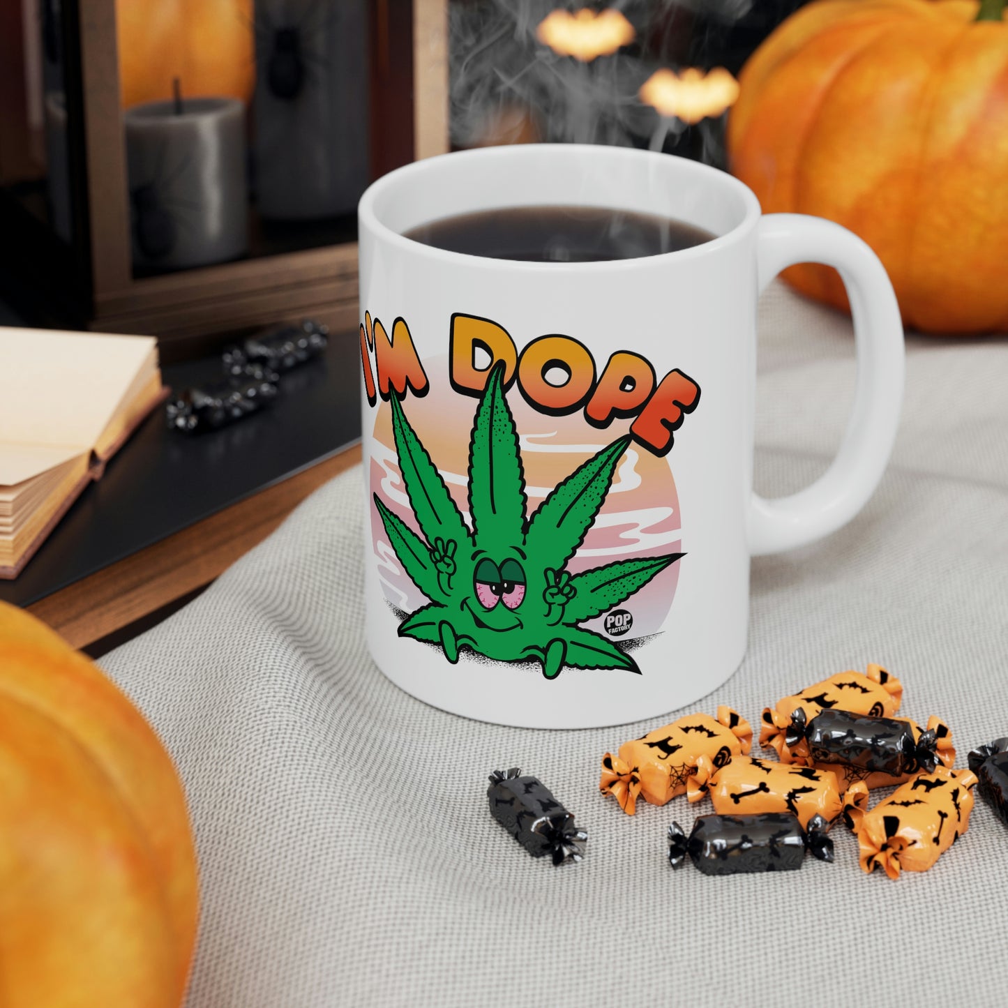 I'M DOPE POT LEAF COFFEE MUG