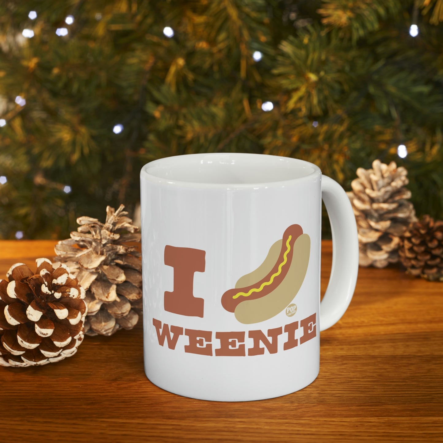 I LOVE WEENIE HOT DOG COFFEE MUG