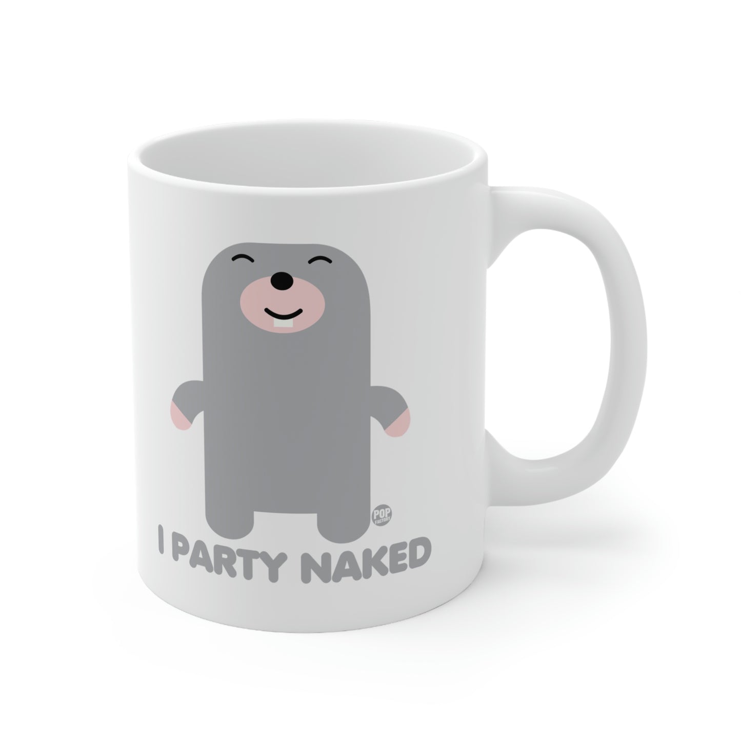 I PARTY NAKED MOLE COFFEE MUG