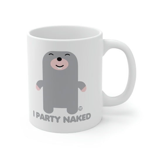 I PARTY NAKED MOLE COFFEE MUG