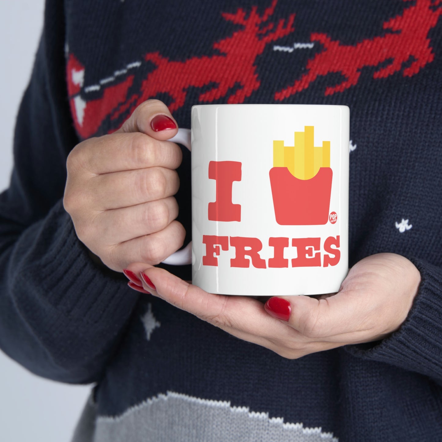 I LOVE FRIES COFFEE MUG