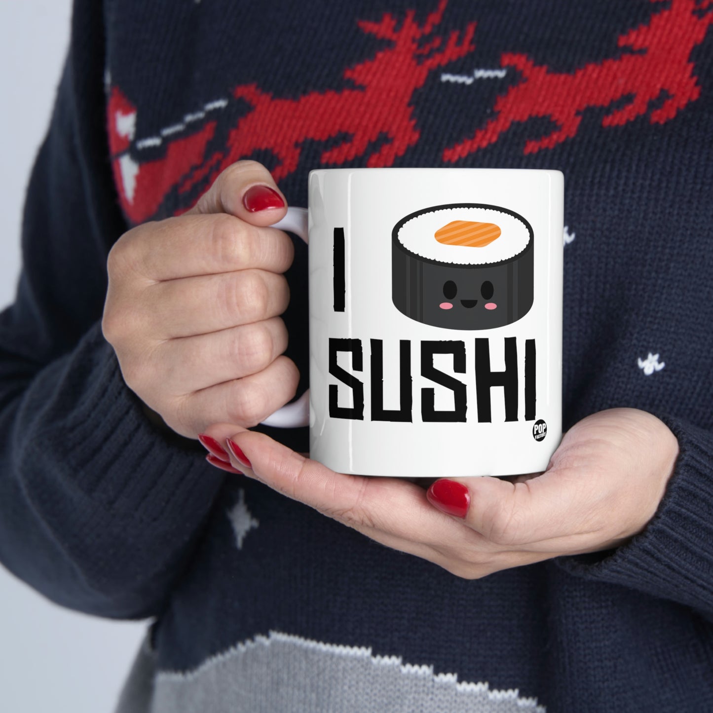 I LOVE SUSHI COFFEE MUG