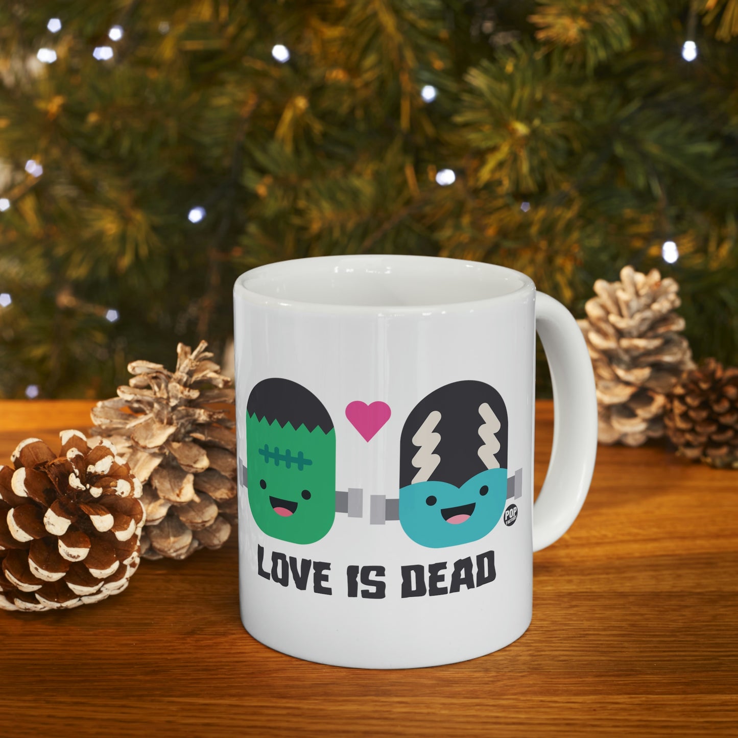 Love Is Dead Frankenstein Coffee Mug