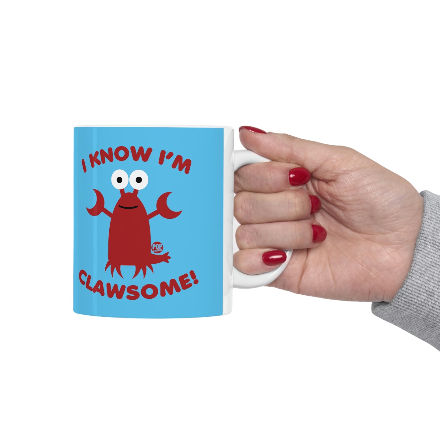 I KNOW I'M CLAWSOME!  LOBSTER COFFEE MUG