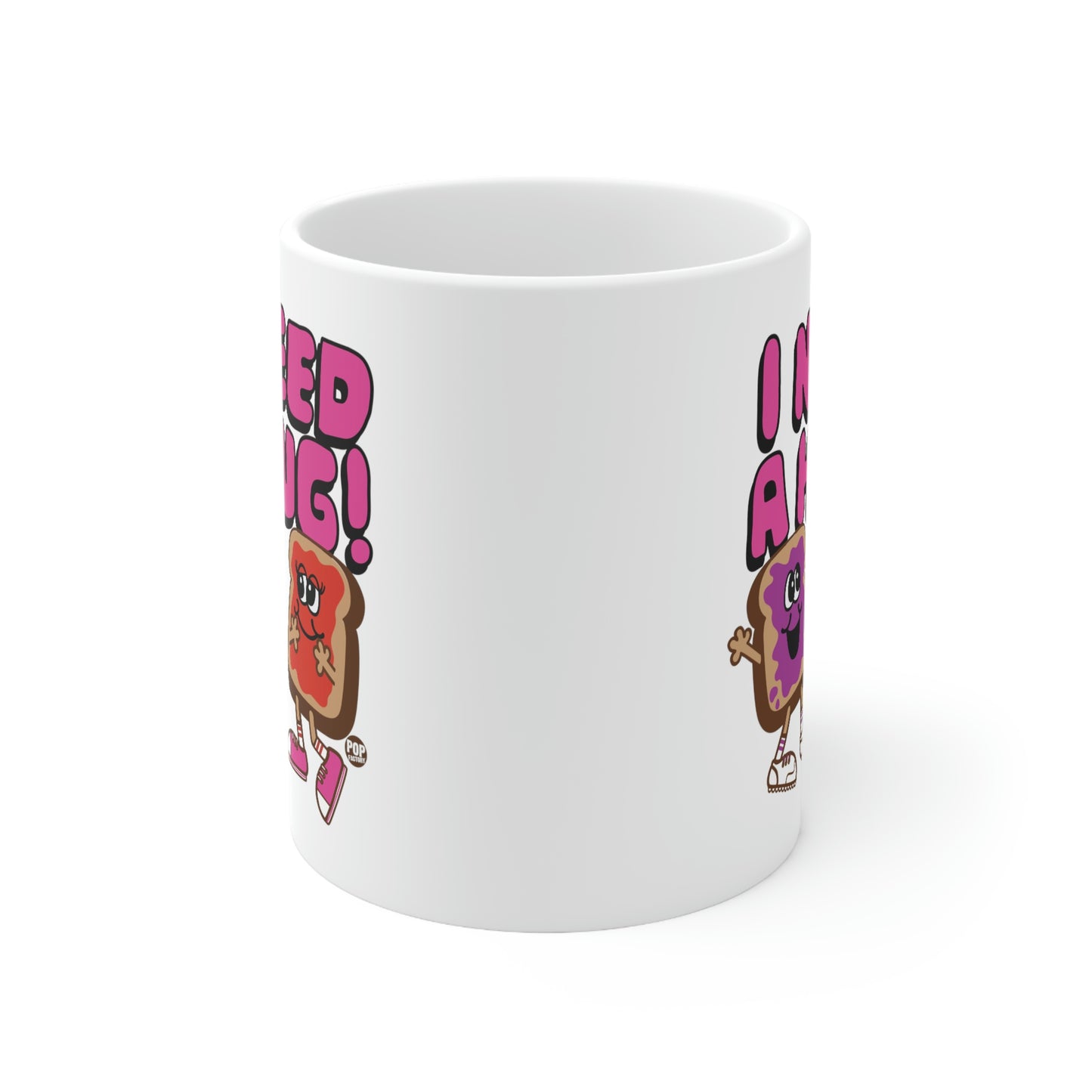 I NEED A HUG!  PBJ COFFEE MUG