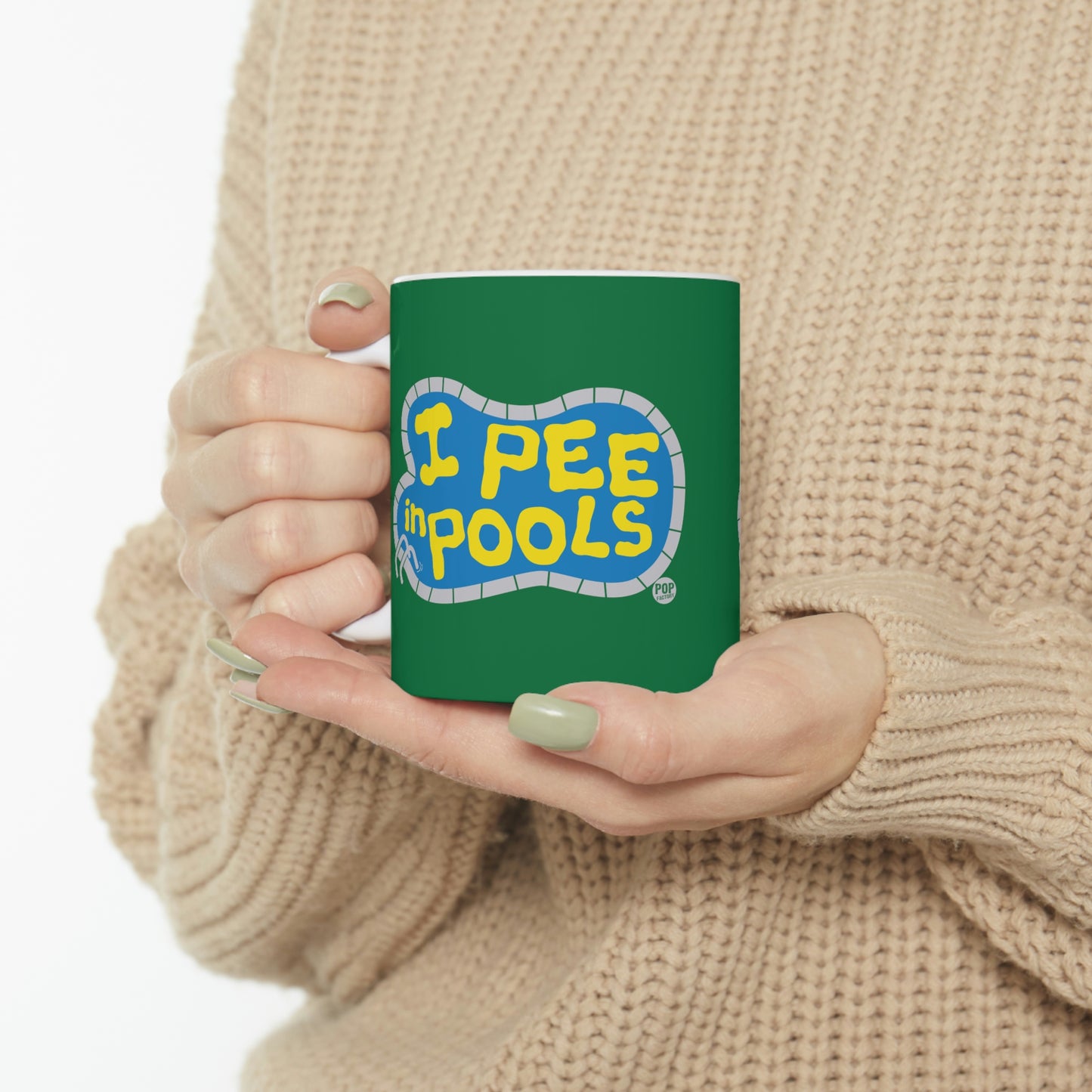 I PEE IN POOLS COFFEE MUG