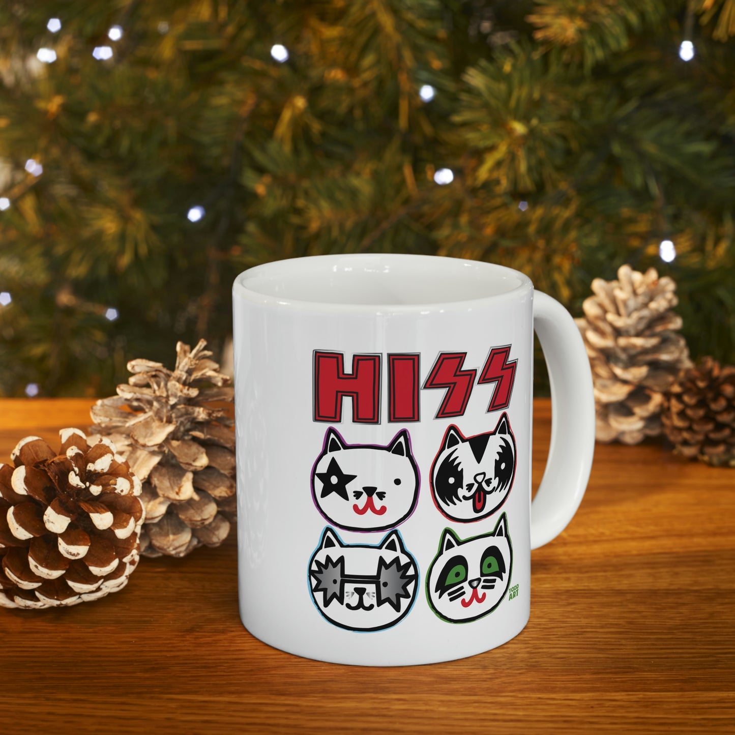 HISS KISS COFFEE MUG