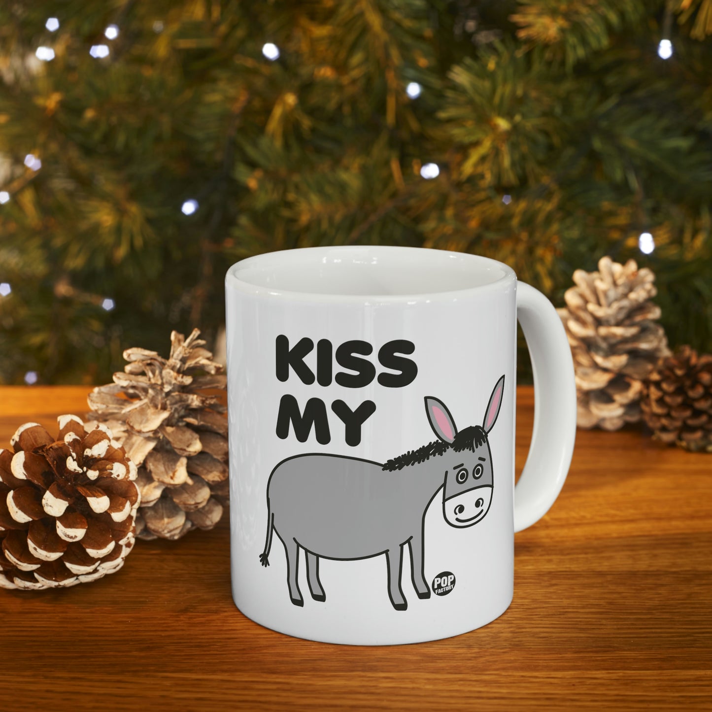 Kiss My Ass Donkey Coffee Mug