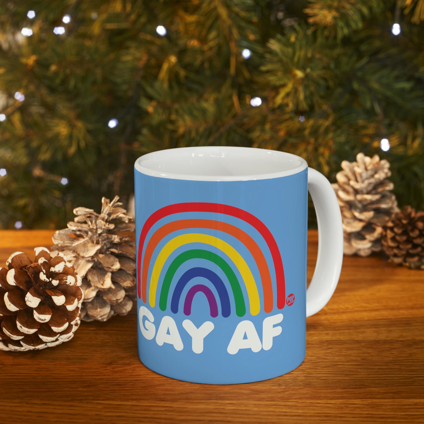 GAY AF RAINBOW COFFEE MUG