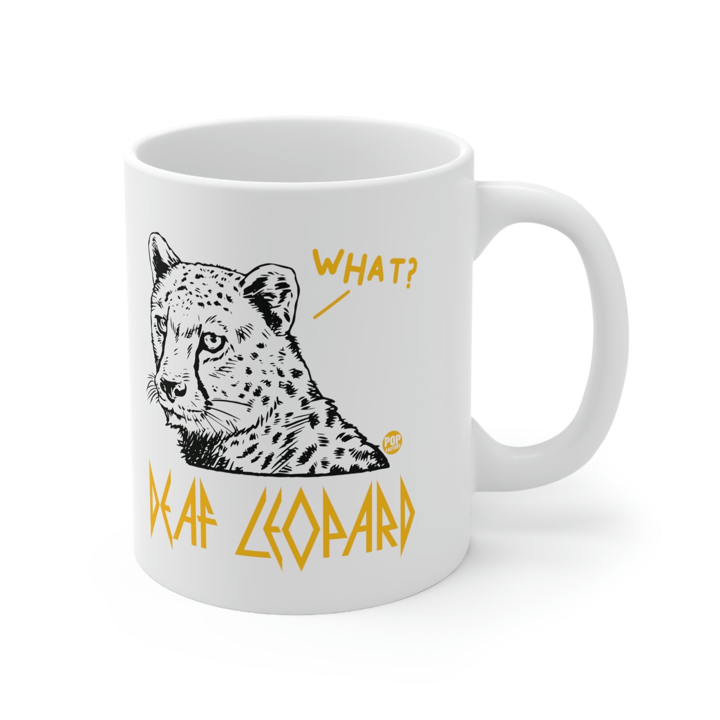 DEAF LEOPARD REALISTIC COFFEE MUG