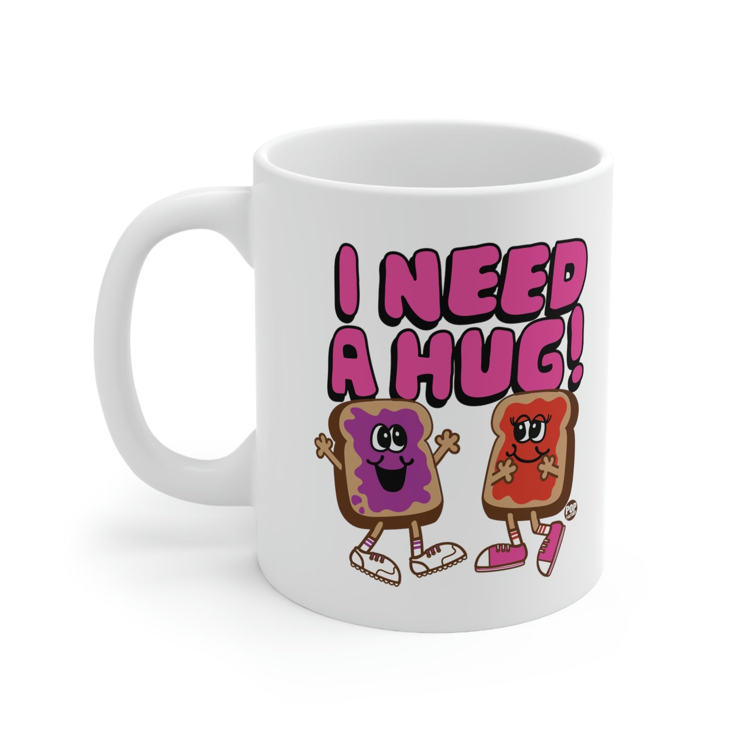 I NEED A HUG!  PBJ COFFEE MUG