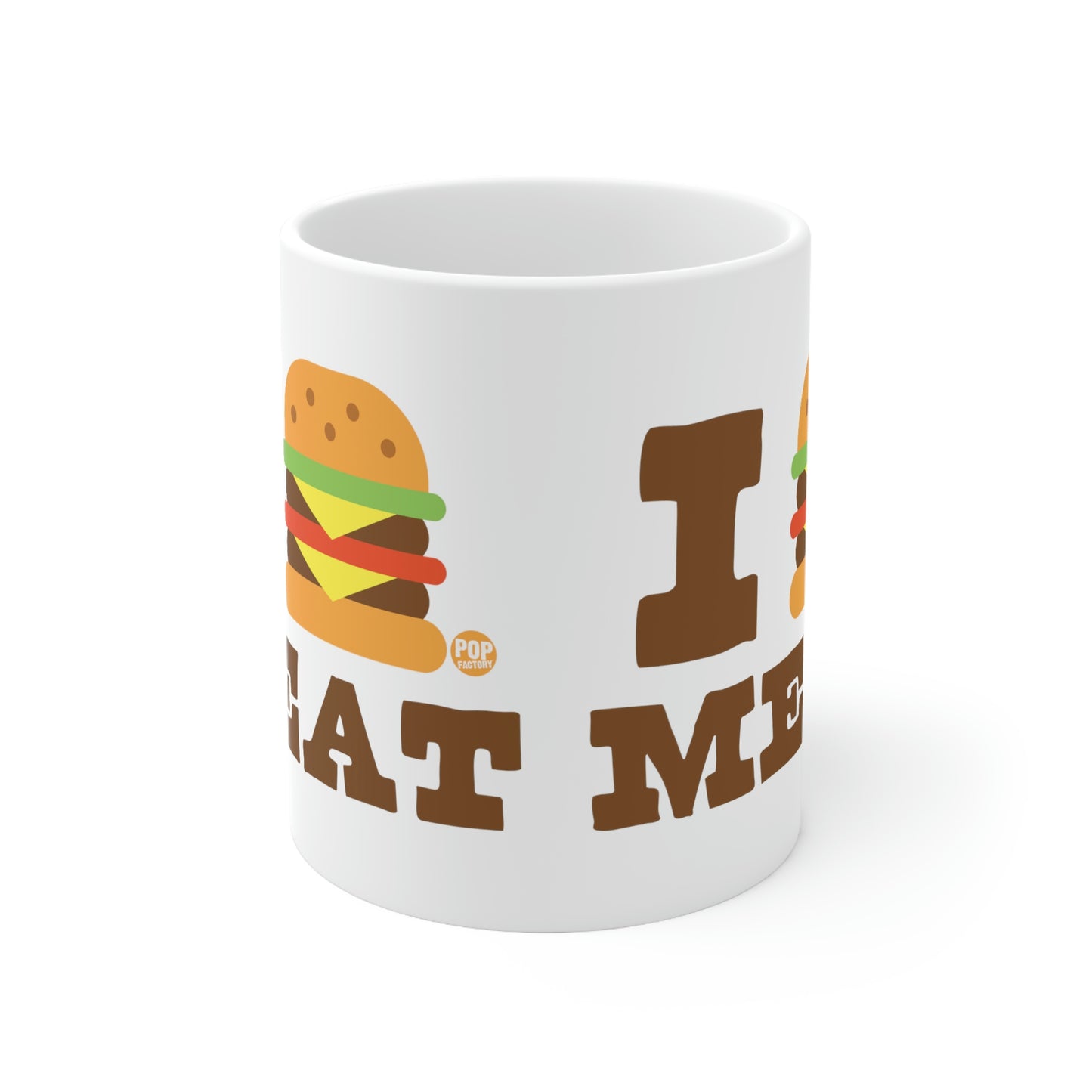 I LOVE MEAT BURGER COFFEE MUG