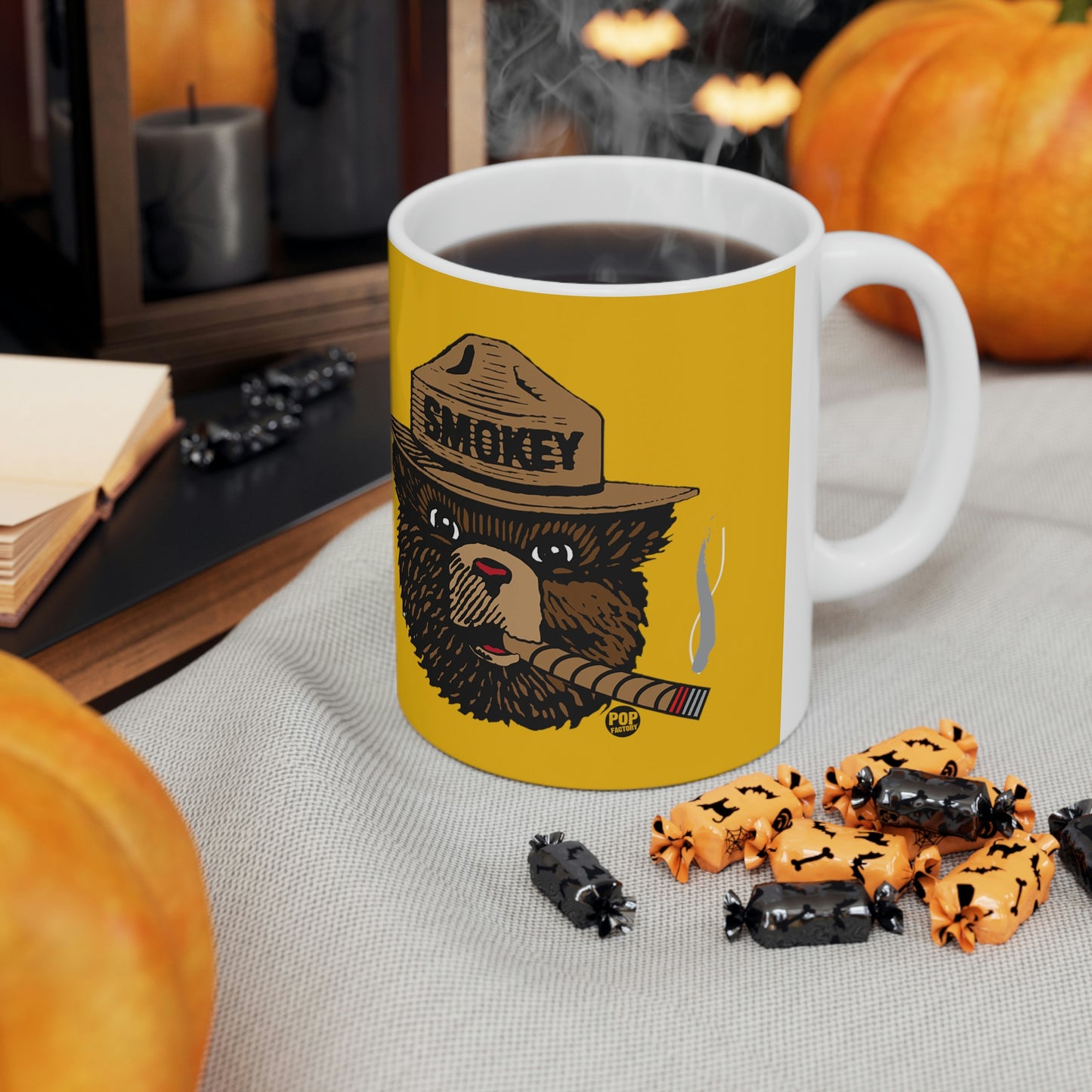 Smoking Smokey Bear Mug