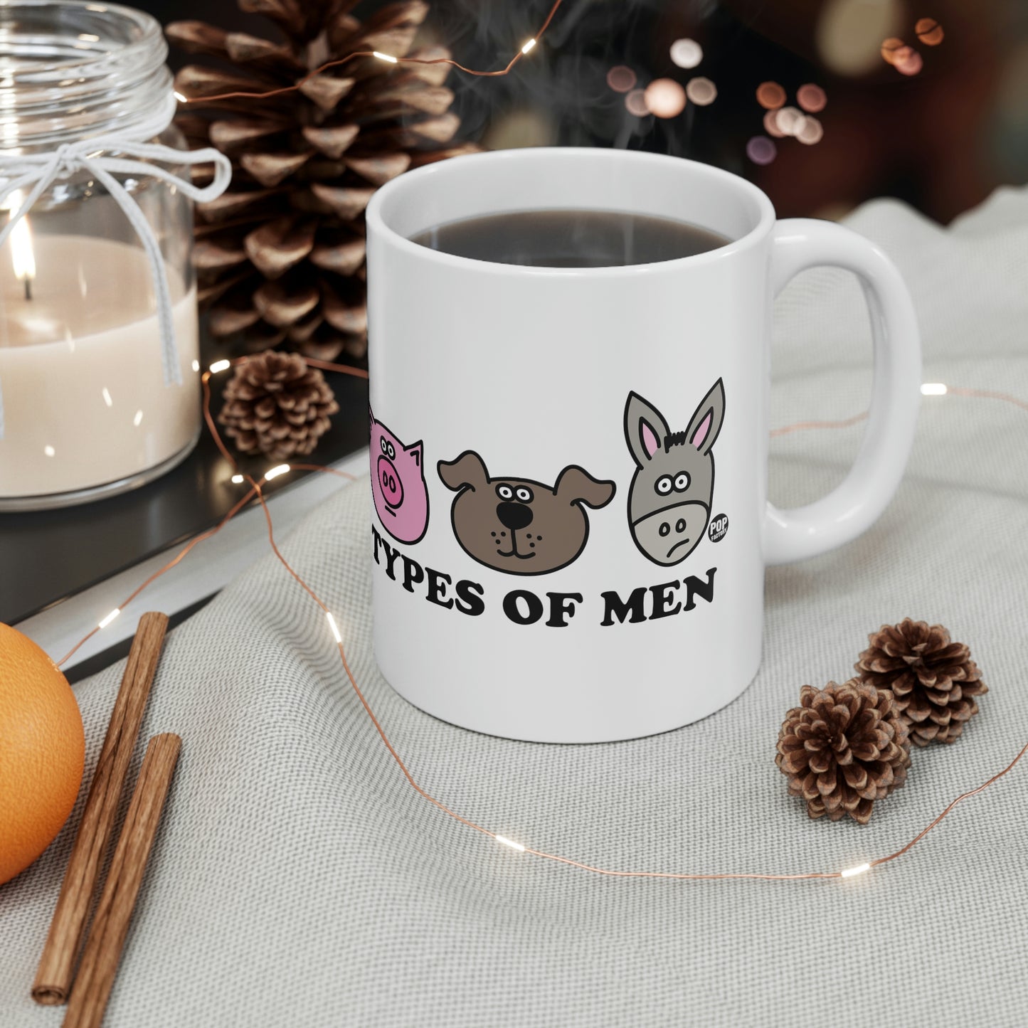 TYPES OF MEN PIG, DOG, ASS COFFEE MUG